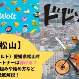 Wolt（ウォルト）愛媛県松山市の配達パートナーは稼げる？給料の仕組みや始め方など徹底解説！